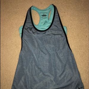 Nike 2-in-1 tank (blue and heathered grey)